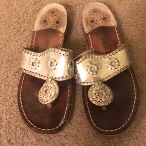 Jack Rogers platinum sandals